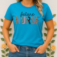 Future Nurse Student Leopard Print Nursing School Meaningful Gift Womens T-Shirt