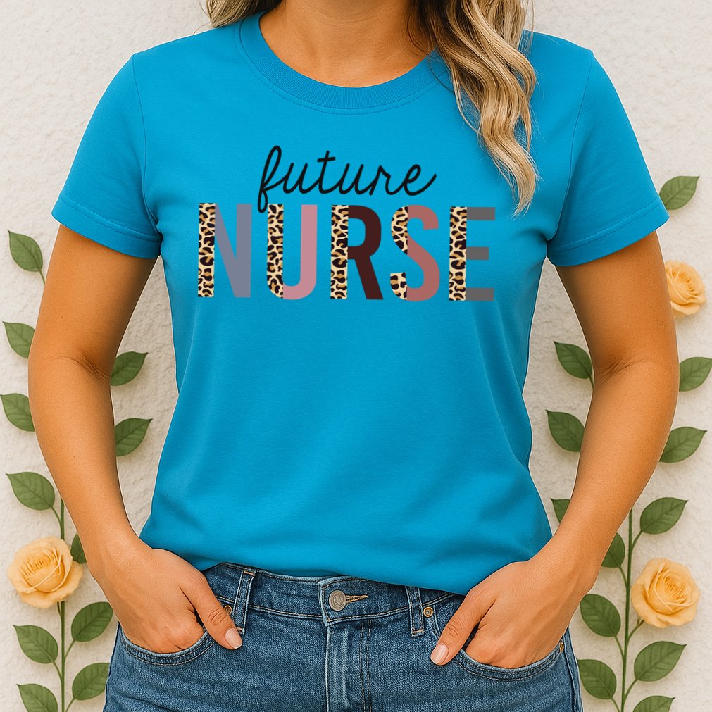 Future Nurse Student Leopard Print Nursing School Meaningful Gift Womens T-Shirt