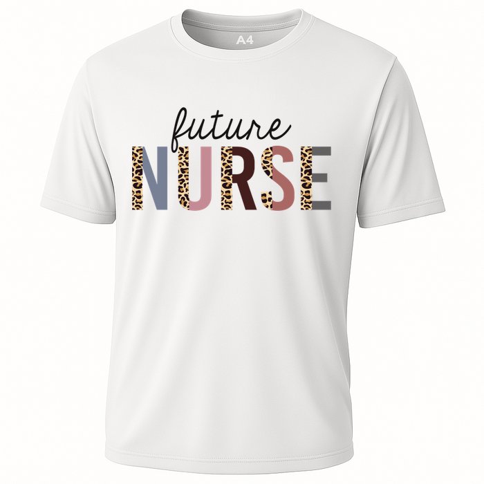Future Nurse Student Leopard Print Nursing School Meaningful Gift Cooling Performance Crew T-Shirt