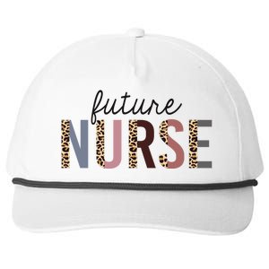 Future Nurse Student Leopard Print Nursing School Meaningful Gift Snapback Five-Panel Rope Hat