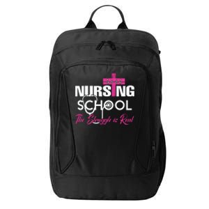 Funny Nursing School The Struggle Is Real City Backpack