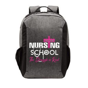 Funny Nursing School The Struggle Is Real Vector Backpack