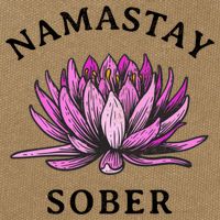 Funny Namastay Sober Na Aa 12 Step Recovery Funny Gift Cotton Canvas Backpack