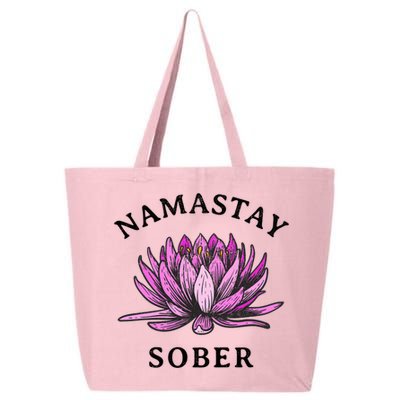 Funny Namastay Sober Na Aa 12 Step Recovery Funny Gift 25L Jumbo Tote