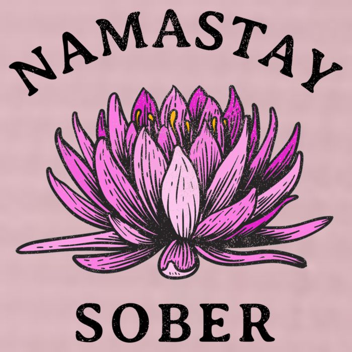 Funny Namastay Sober Na Aa 12 Step Recovery Funny Gift 25L Jumbo Tote
