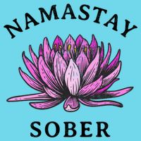 Funny Namastay Sober Na Aa 12 Step Recovery Funny Gift Button