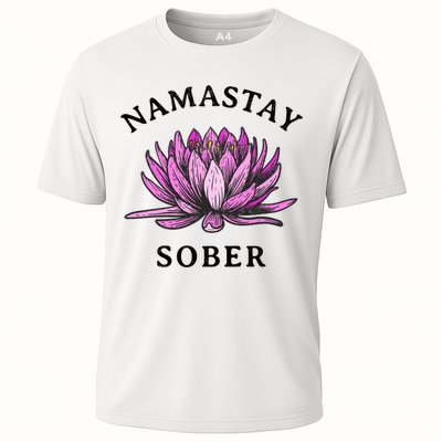 Funny Namastay Sober Na Aa 12 Step Recovery Funny Gift Performance Shirt