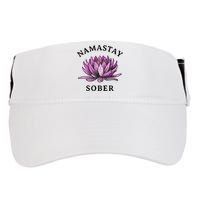 Funny Namastay Sober Na Aa 12 Step Recovery Funny Gift Adult Drive Performance Visor