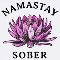 Funny Namastay Sober Na Aa 12 Step Recovery Funny Gift Bucket Hat