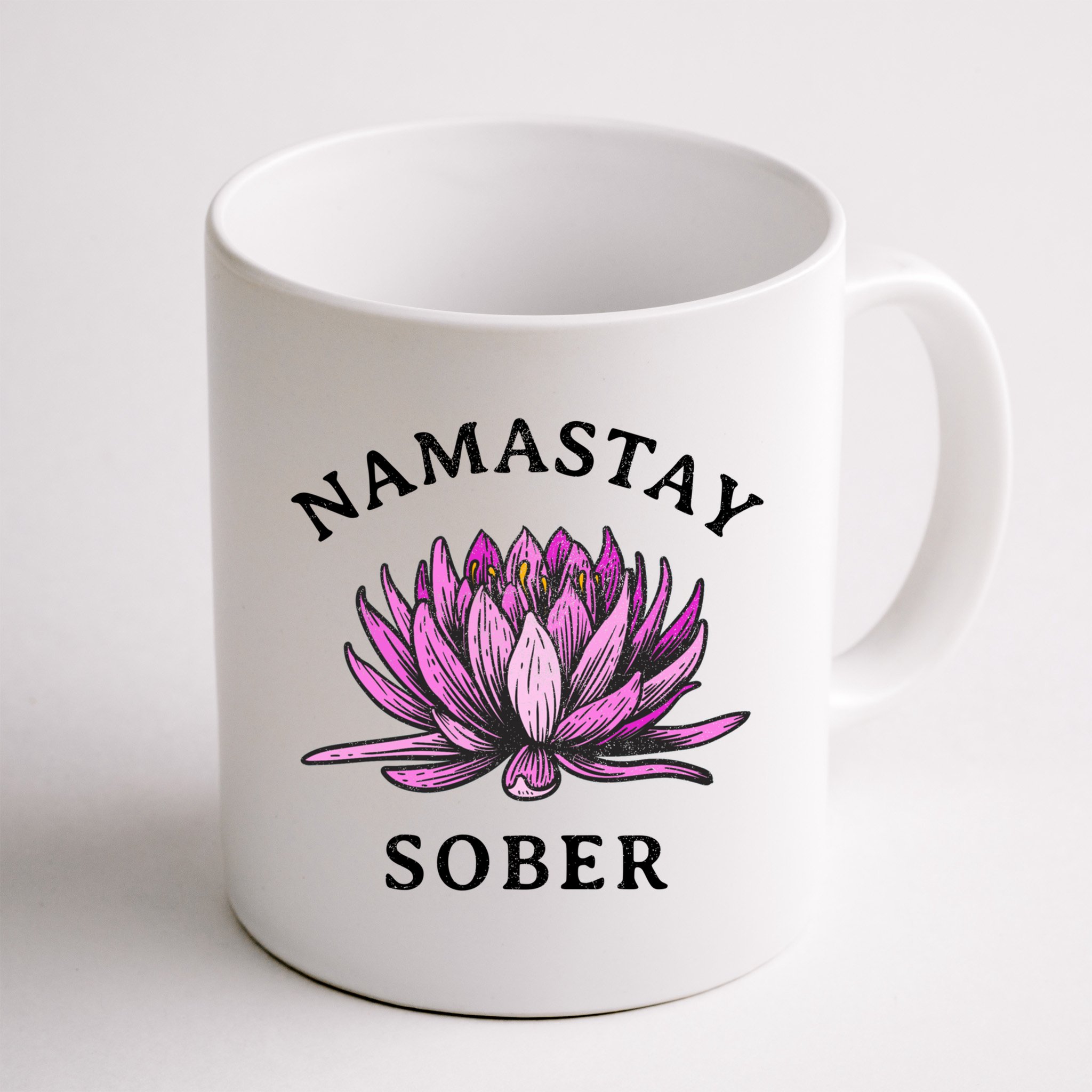 Funny Namastay Sober Na Aa 12 Step Recovery Funny Gift Mug