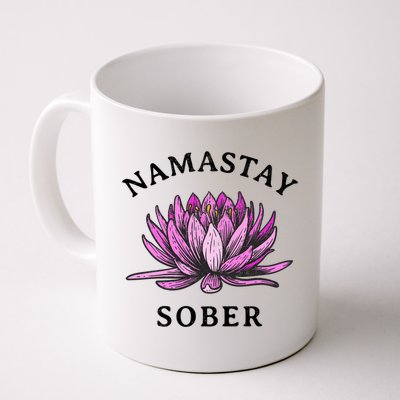 Funny Namastay Sober Na Aa 12 Step Recovery Funny Gift Mug