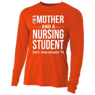 Funny Nursing Student Mom Nursing School Future Nurse Gift Cooling Performance Long Sleeve Crew