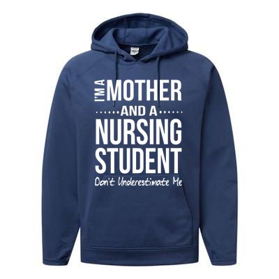 Funny Nursing Student Mom Nursing School Future Nurse Gift Performance Fleece Hoodie