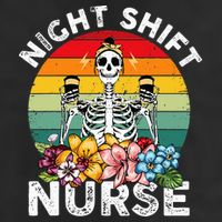 Funny Night Shift Nurse Skeleton Night Shift Nurse Tumbler
