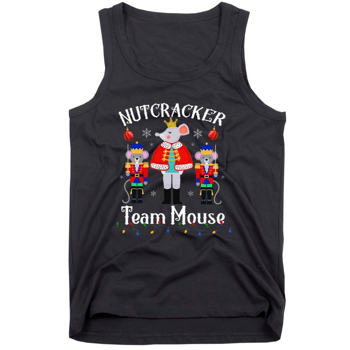 Funny Nutcracker Soldier Toy Christmas Dance Team Mouse Tank Top