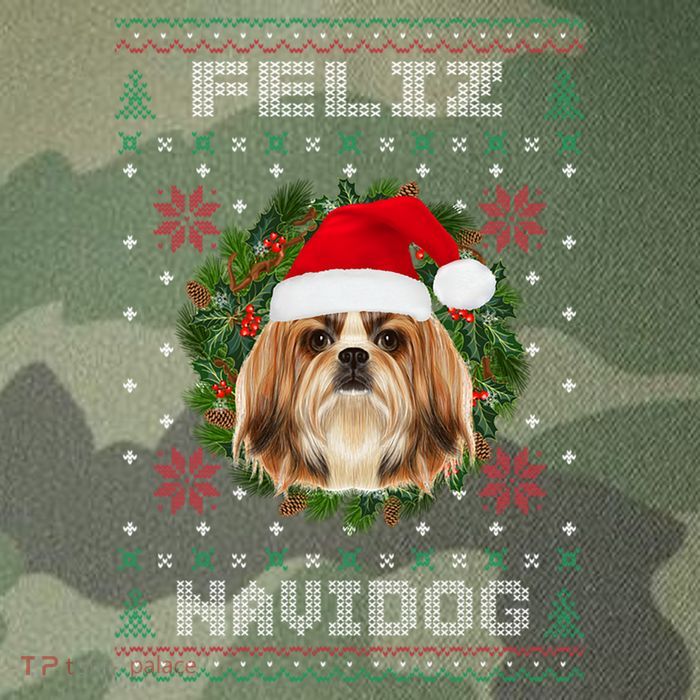 Feliz Navidog Shih Tzu Dog Funny Ugly Christmas Xmas Great Gift Legacy Tie Dye Trucker Hat