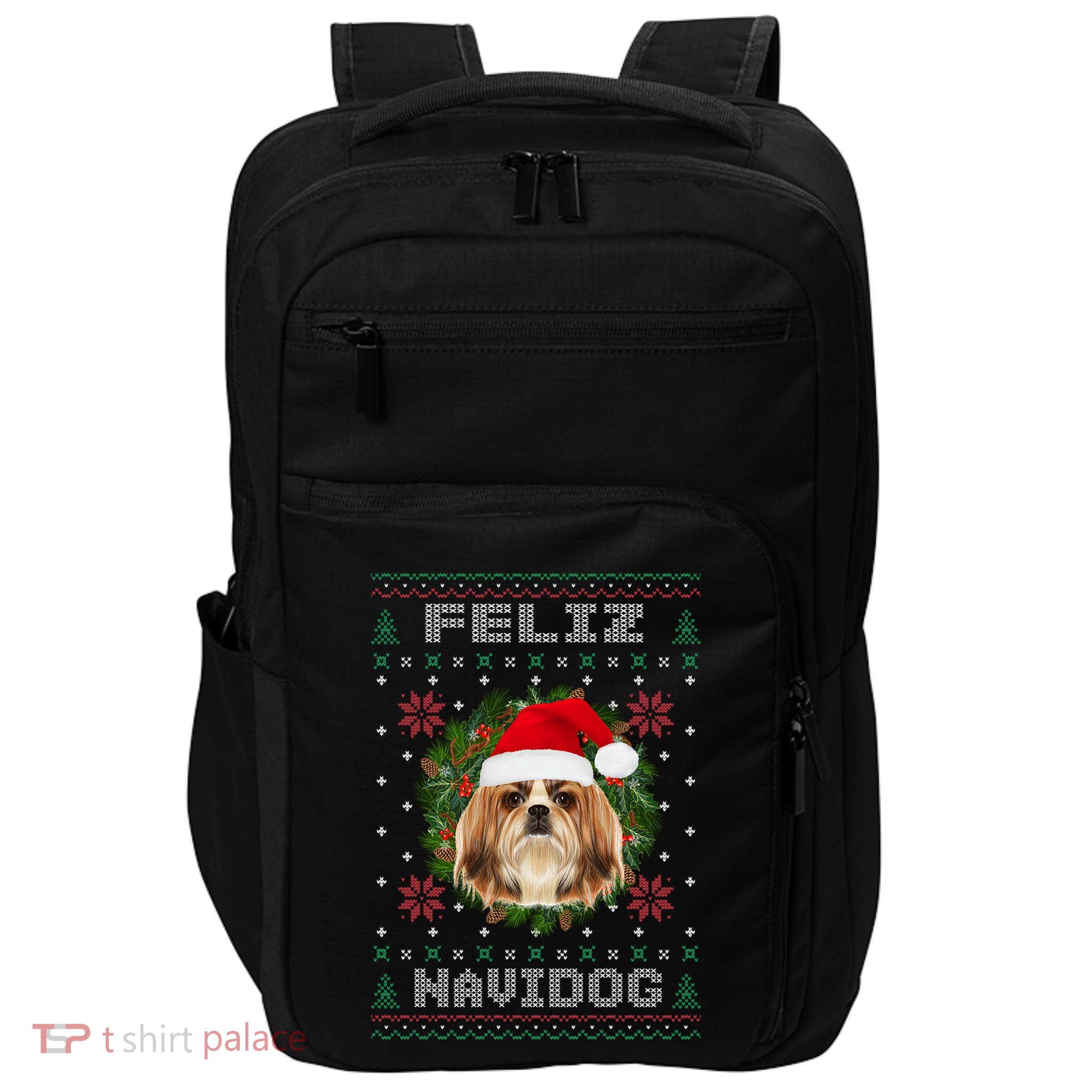 Feliz Navidog Shih Tzu Dog Funny Ugly Christmas Xmas Great Gift Impact Tech Backpack
