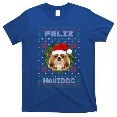 Feliz Navidog Shih Tzu Dog Funny Ugly Christmas Xmas Great Gift T-Shirt