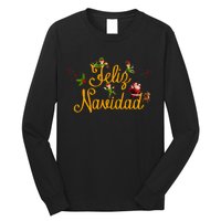 Feliz Navidad Spanish Christmas Elves Santa Long Sleeve Shirt