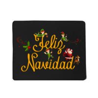 Feliz Navidad Spanish Christmas Elves Santa Mousepad