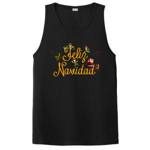 Feliz Navidad Spanish Christmas Elves Santa PosiCharge Competitor Tank