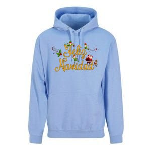 Feliz Navidad Spanish Christmas Elves Santa Unisex Surf Hoodie