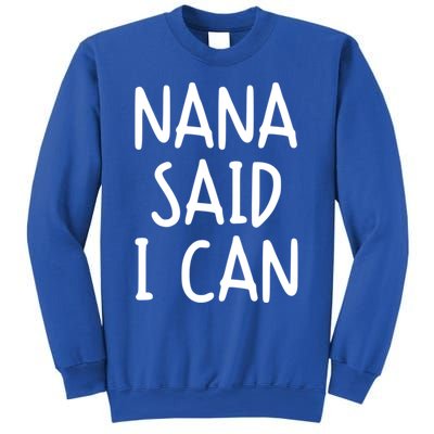 Funny Nana Said I Can Favorite Grand Funny Gift Sweatshirt