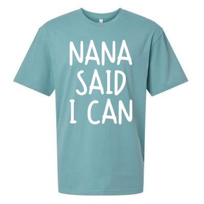 Funny Nana Said I Can Favorite Grand Funny Gift Sueded Cloud Jersey T-Shirt