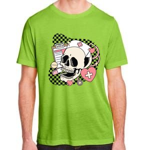 Funny Nurse Skeleton Cute Gift Adult ChromaSoft Performance T-Shirt