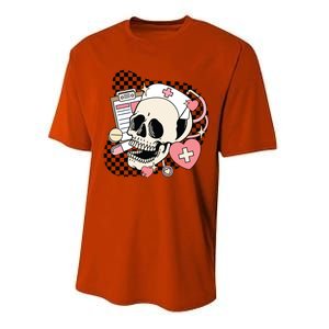 Funny Nurse Skeleton Cute Gift Performance Sprint T-Shirt