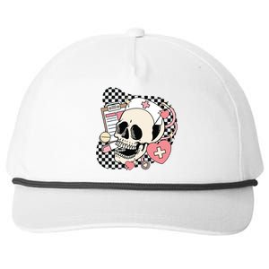 Funny Nurse Skeleton Cute Gift Snapback Five-Panel Rope Hat