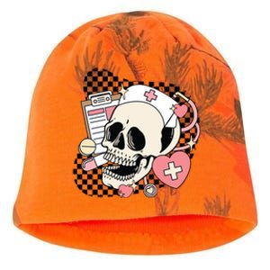 Funny Nurse Skeleton Cute Gift Kati - Camo Knit Beanie