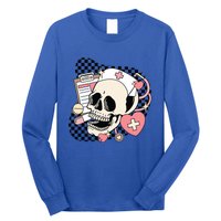 Funny Nurse Skeleton Cute Gift Long Sleeve Shirt