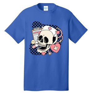 Funny Nurse Skeleton Cute Gift Tall T-Shirt