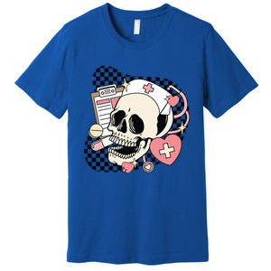 Funny Nurse Skeleton Cute Gift Premium T-Shirt