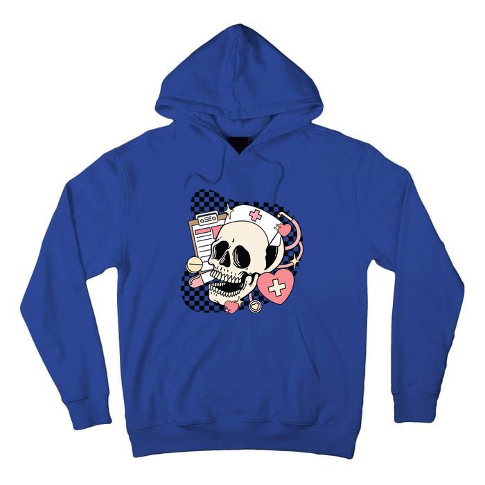 Funny Nurse Skeleton Cute Gift Tall Hoodie