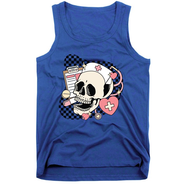 Funny Nurse Skeleton Cute Gift Tank Top