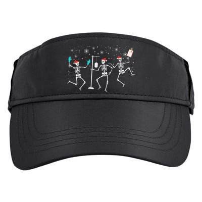 Funny Nurse Skeleton Christmas healthcare Crew Santa Adult Drive Performance Visor