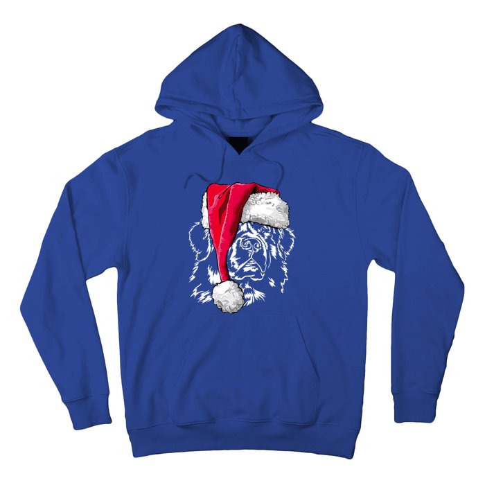 Funny Newfoundland Santa Dog Christmas Gift Hoodie