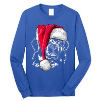 Funny Newfoundland Santa Dog Christmas Gift Long Sleeve Shirt