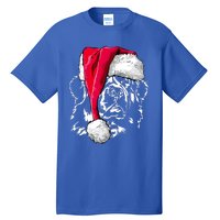 Funny Newfoundland Santa Dog Christmas Gift Tall T-Shirt