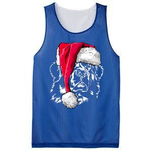 Funny Newfoundland Santa Dog Christmas Gift Mesh Reversible Basketball Jersey Tank