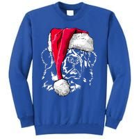 Funny Newfoundland Santa Dog Christmas Gift Tall Sweatshirt