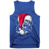 Funny Newfoundland Santa Dog Christmas Gift Tank Top