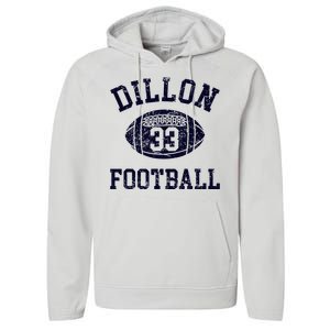 Friday Night Sport Fan Riggins Rigs Dillon 33 Football Performance Fleece Hoodie