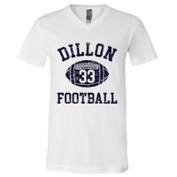 Friday Night Sport Fan Riggins Rigs Dillon 33 Football V-Neck T-Shirt