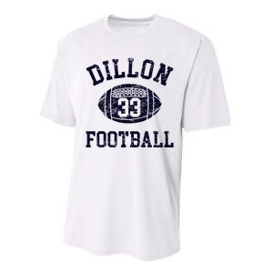 Friday Night Sport Fan Riggins Rigs Dillon 33 Football Performance Sprint T-Shirt