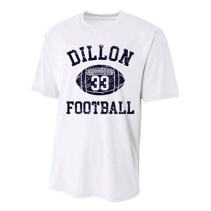 Friday Night Sport Fan Riggins Rigs Dillon 33 Football Performance Sprint T-Shirt