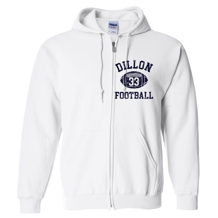 Friday Night Sport Fan Riggins Rigs Dillon 33 Football Full Zip Hoodie