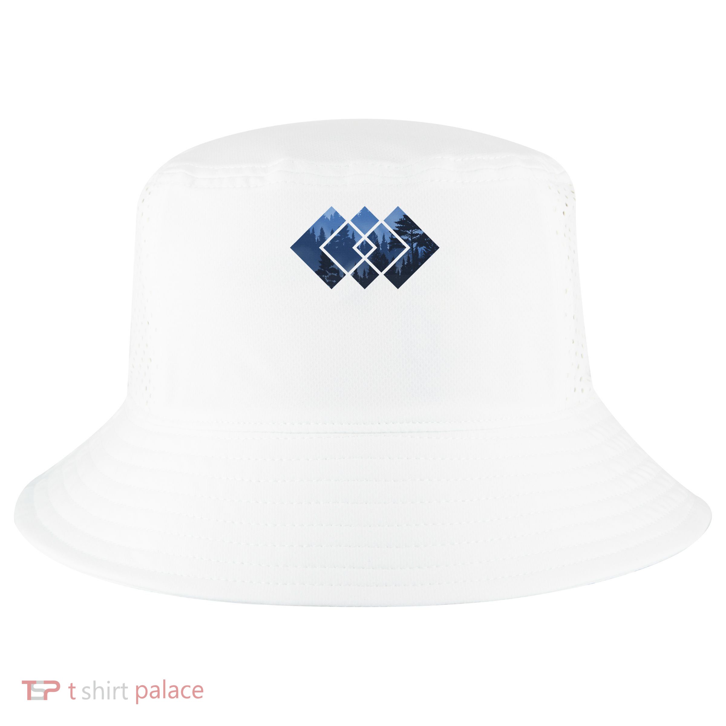 Forest Nature Square Minimalism Cool Comfort Performance Bucket Hat